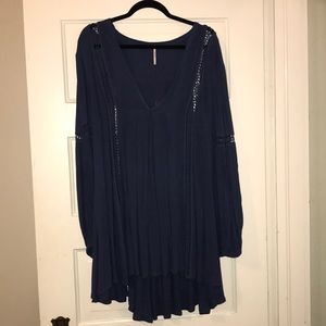 Blue Free People Tunic
